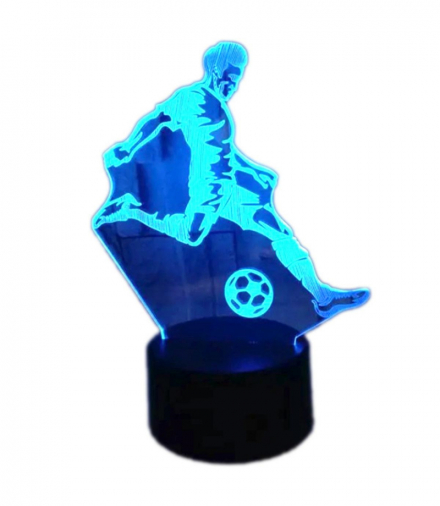 Lampka nocna piłkarz 3D LED ATL ZD98K
