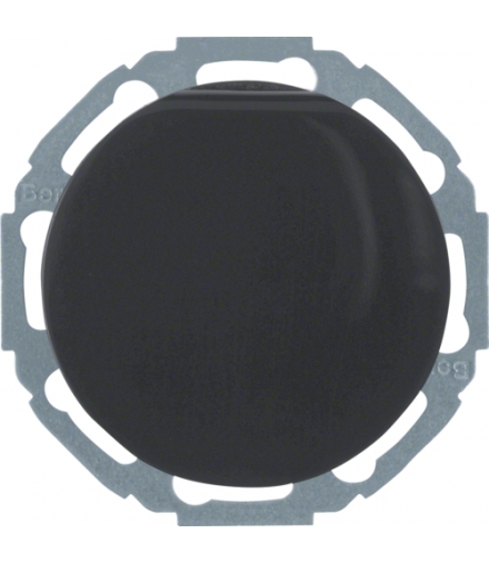 R.classic Gniazdo SCHUKO z pokrywą, samozaciski, czarny, połysk Berker 47442045