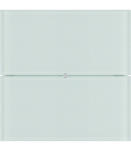 B.IQ Przycisk 2-krotny komfort, szkło białe