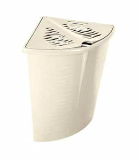 Narożny kosz na bieliznę Zebra 45L BranQ beżowy BranQ CEN-53165