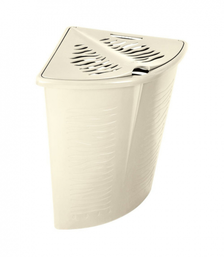 Narożny kosz na bieliznę Zebra 45L BranQ beżowy BranQ CEN-53165
