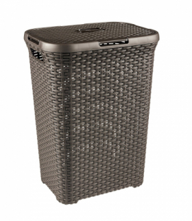 Kosz na bieliznę Curver Natural Style 60L ciemnyBr Curver CEN-46798