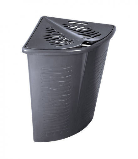 Narożny kosz na bieliznę Zebra 45L BranQ szary BranQ CEN-53164
