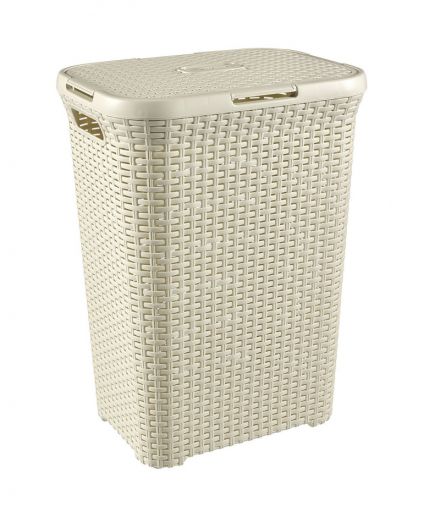 Kosz na bieliznę Curver Natural Style 60L kremowy Curver CEN-46797