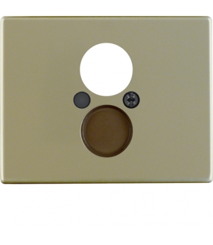 Arsys Płytka czołowa do gniazda głośnikowego, jasny brąz, metal Berker 11840001