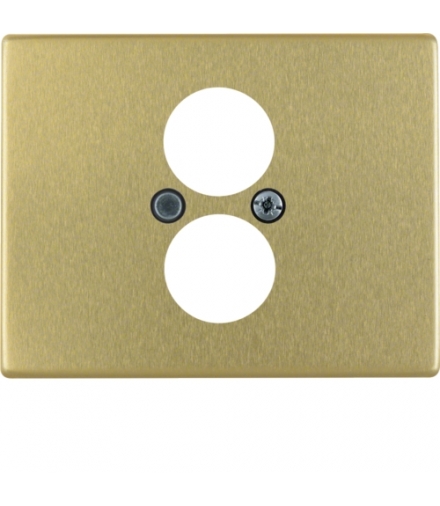 Arsys Płytka czołowa do gniazda głośnikowego, złoty Berker 11840002