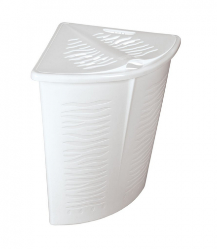 Narożny kosz na bieliznę Zebra 45L BranQ biały BranQ CEN-53162