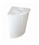 Narożny kosz na bieliznę Zebra 45L BranQ biały BranQ CEN-53162