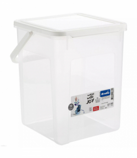 Pojemnik na proszek tabletki 5kg 9L przezroczysty Rotho CEN-72767