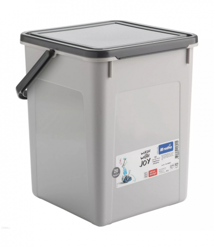 Pojemnik na proszek tabletki 5kg 9L szary Rotho CEN-72768