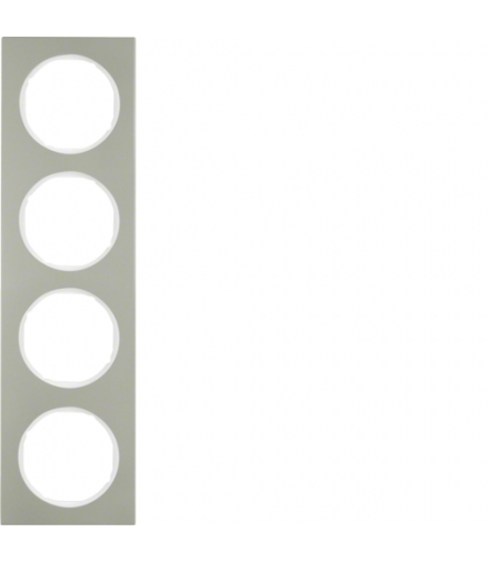 R.3 Ramka 4-krotna, stal szlachetna/biały Berker 10142214