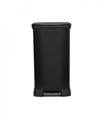 Kosz na śmieci metalizowany 50L czarny Curver CEN-69073