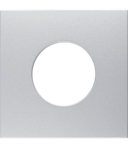 B.Kwadrat/B.7 Płytka czołowa do łącznika i sygnalizatora świetlnego E10, alu Berker 11241404