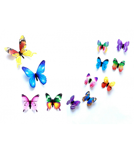 AG683D Motyle fluorescencyjne 12szt mix ATL AG683D