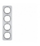 R.1 Ramka 4-krotna, alu/czarny Berker 10142184