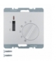 K.5 Regulator temperatury pomieszczenia 24 V ze stykiem zwiernym, elementem centralnym, łącznikiem i diodą, alu Berker 20317103