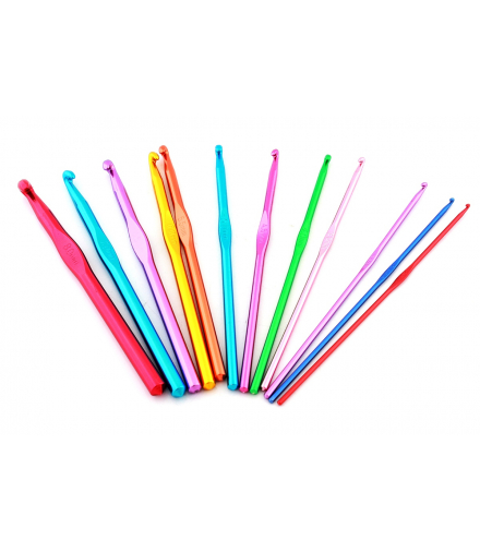 Szydełka metalowe 12szt ATL AG645