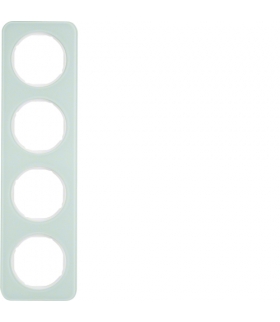 R.1 Ramka 4-krotna, szkło, biały Berker 10142109