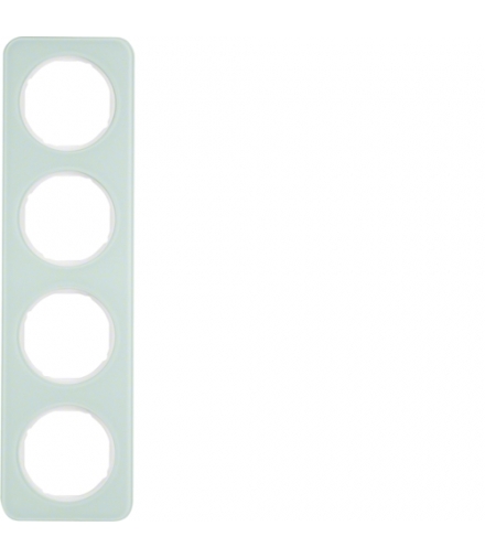 R.1 Ramka 4-krotna, szkło, biały Berker 10142109