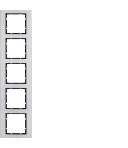 B.7 Ramka 5-krotna, alu/antracyt Berker 10156904