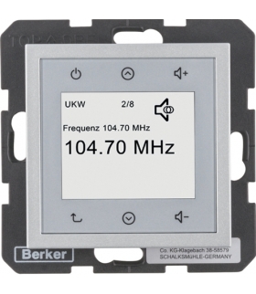 B.x/S.1 Radio Touch, alu mat Berker 28841404