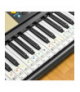 Naklejki nuty na klawisze do nauki grania ATL DA249