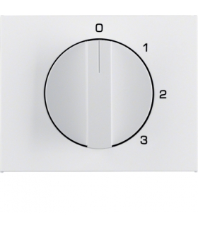 K.1 Płytka czołowa z pokrętłem do łącznika 3-pozycyjnego z pozycją zerową, biały Berker 10877109