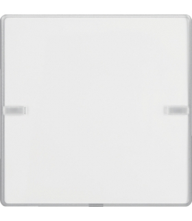 KNX e/s Q.x Przycisk 1-kr z polem opis., diod. LED RGB i czuj. temp., alu
