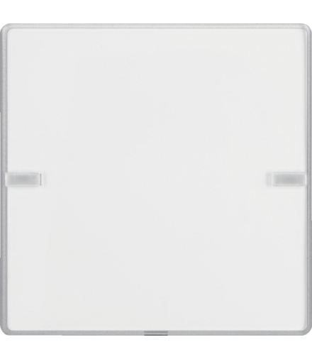 KNX e/s Q.x Przycisk 1-kr z polem opis., diod. LED RGB i czuj. temp., alu