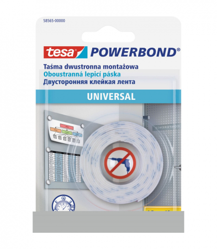 Taśma montażowa powerbond universal 1,5m:19mm (h5856500) Tesa H5856501