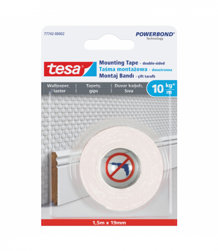 Taśma montażowa do mocowania na tapety 1.5m:19mm Tesa H7774202