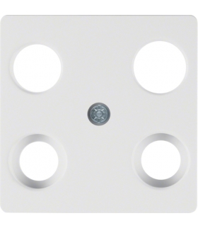 S.1/B.3/B.7 Płytka centralna do gniazda antenowego 4-wyjściowego, biały Berker 14831909