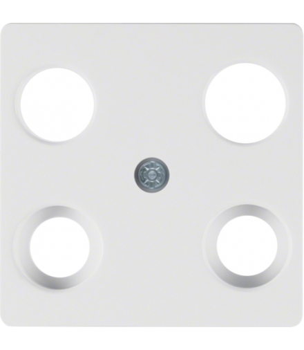 S.1/B.3/B.7 Płytka centralna do gniazda antenowego 4-wyjściowego, biały Berker 14831909