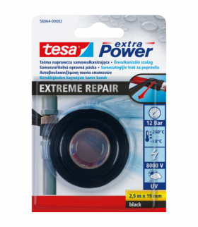 Taśma extreme samowulkanizująca silikonowa 2,5m:19mm, czarna Tesa H5606402