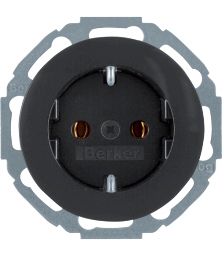 R.classic Gniazdo SCHUKO czarny, połysk Berker 41452045