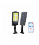 Lampa solarna LTC 6xCOB 6W z czujnikiem ruchu,zmierzchu, pilot z akumulatorem 1200mAh LXTQ046