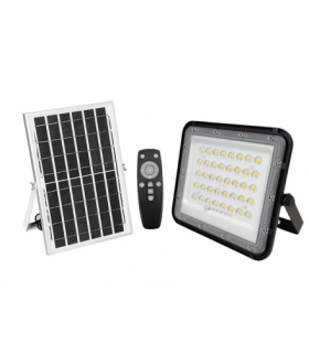 Naświetlacz z panelem solarnym 100W ,80-LED 5730 z akumulatorem 5000mAh, pilot LXTQ05100
