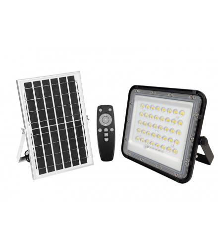 Naświetlacz z panelem solarnym 100W ,80-LED 5730 z akumulatorem 5000mAh, pilot LXTQ05100