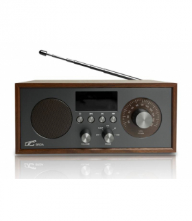 Radio przenośne Brda FM/BT/USB akum.2200mAh,10W,ładowanie indukcyjne telefonu,brąz/grafit LTC LXLTC511BC