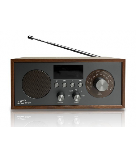 Radio przenośne Brda FM/BT/USB akum.2200mAh,10W,ładowanie indukcyjne telefonu,brąz/grafit LTC LXLTC511BC