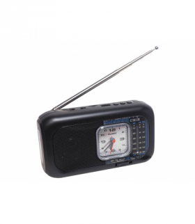 Radio przenośne MK-158BT,FM,ZEGAR ANALOGOWY,Bluetooth,USB,TF,latarka LED COB,USB-C ,akumul.1200mAh LAMEX LXMK158BT