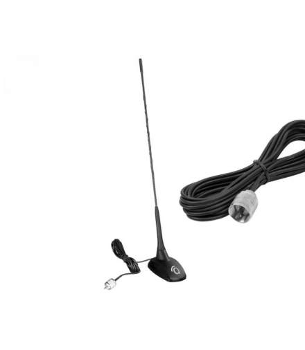 Antena CB CBM-516 magnet.50 cm z kablem 4m,wtyk PL LXCBM516
