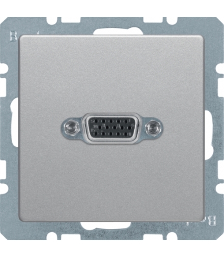 Q.x Gniazdo VGA, alu aksamit, lakierowany Berker 3315406084