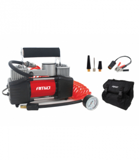 Kompresor samochodowy acomp-4 metalowy 12v dwutłokowy amio-01136 AMiO AMI-01136