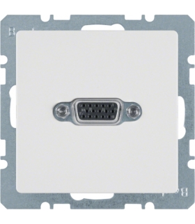 Q.x Gniazdo VGA, biały, aksamit Berker 3315406089
