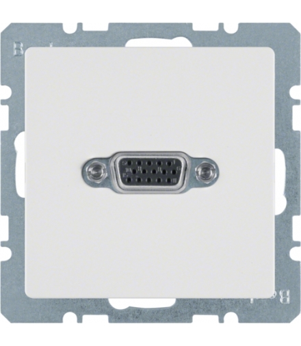 Q.x Gniazdo VGA, biały, aksamit Berker 3315406089