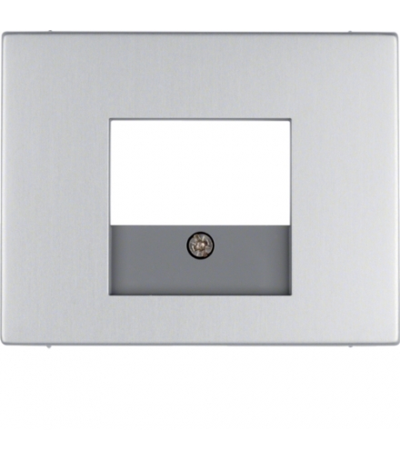 K.5 Płytka czołowa do gniazda głośnikowego i gniazda ładowania USB, alu Berker 10357003