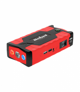 Jump starter power bank z przewodami rozruchowymi i kompresorem Rebel LEC-URZ0967