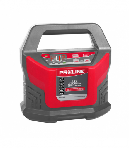 Prostownik inwert.,aku.12v,2/6/10/15a,funk. rozr. ce proline Proline 46833