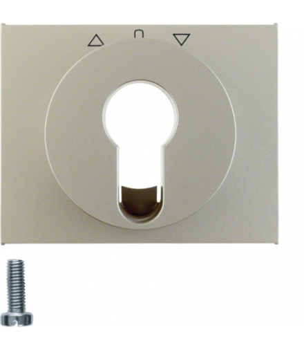 K.5 Płytka czołowa do łącznika żaluzjowego obrotowego na klucz, stal szlachetna nierdzewna Berker 15047104